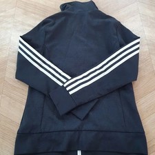 Adidas Three Stripes Track Top Black Women