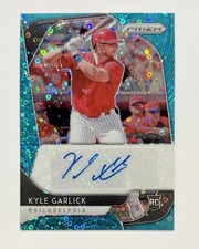 2020 Panini Prizm Rookie Auto Blue Disco Prizm /15 Kyle Garlick #RA-KG Autograph