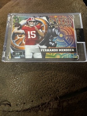 2026 Wild Card QB1 On The Clock Fernanado Mendoza Rainbow 3/9