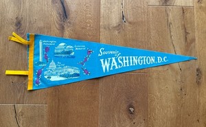 VINTAGE WASHINGTON DC FELT PENNANT EXCELLENT SHAPE SEE ATTACHED PICTURES