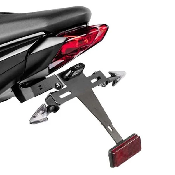 For Triumph Street Triple RS 2018 Puig 6551N Black License Plate Support Foto 3 de 4