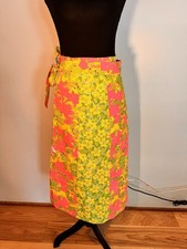 VTG THE LILLY PULITZER Women s REVERSIBLE PATCHWORK WRAP SKIRT Small