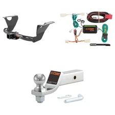 CURT Trailer Hitch Tow Package With 2in Receiver, Wiring, 45295 Ball Mount-13390