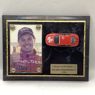 Craig Lowndes 1 Holden Commodore VT 2000 Plaque Memorabilia (C1) NS#8672