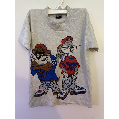 Vintage Fruit of the Loom 90s Looney Tunes Kids Tshirt Size 6-8