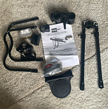PedalPro PP-RACK-03 Bicycle Rear Rack Kit Black w/ Reflector & Hardware
