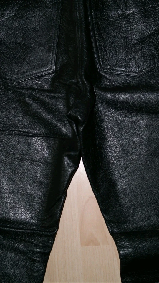 Echtleder Hose Peter Maffay BMG Glattleder Leather Gr.50/L in Schwarz + NEU/Rare - Bild 2 von 4