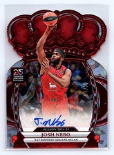 Josh Nebo 2024-25 Crown Royale EuroLeague #CA-NEB Crown Auto Crystal Red #/25