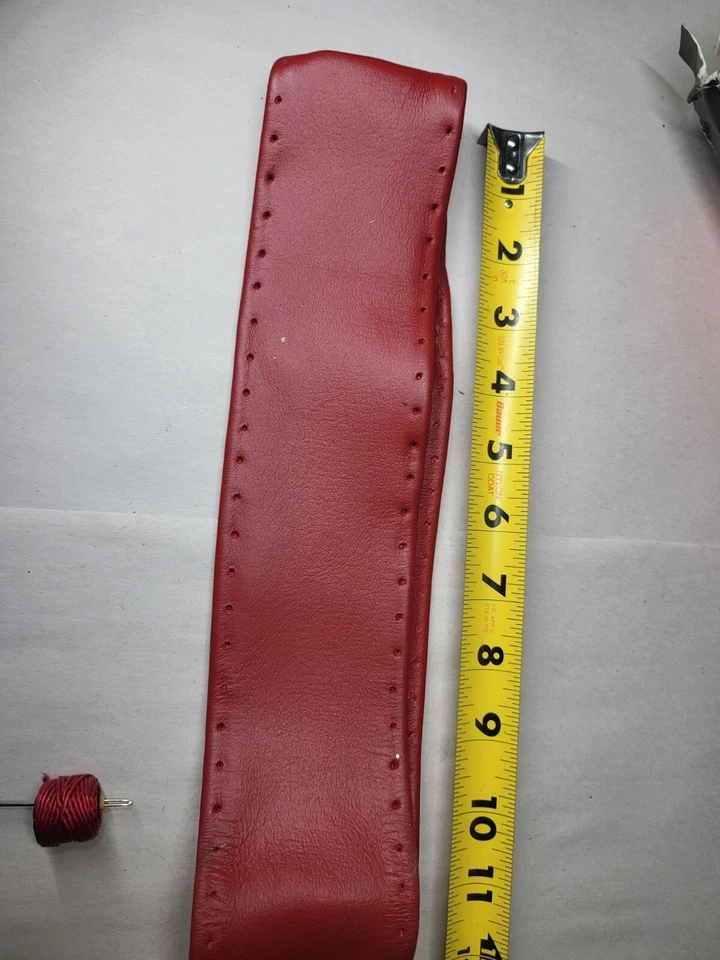 Wheelskins WS10215XX Genuine Leather Red Size AXX Steering Wheel Cover - Imagem 3 de 4