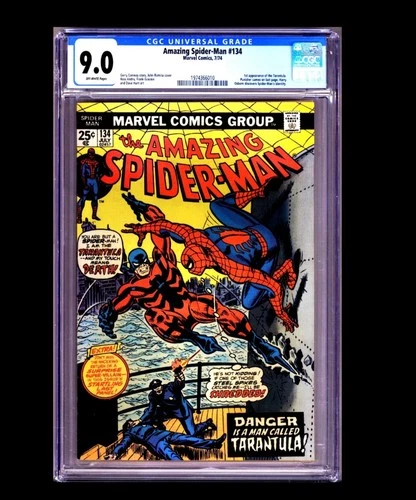 Amazing Spider-man #134 1st Tarantula / 2nd Punisher! Key CGC 9.0! NM Bronze age