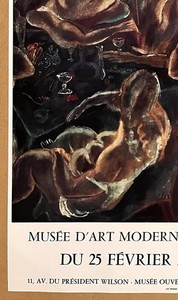 Jules PASCIN — Affiche originale d'exposition, Musée d'Art Moderne de la Ville de Paris, Paris — vue 4 sur 5