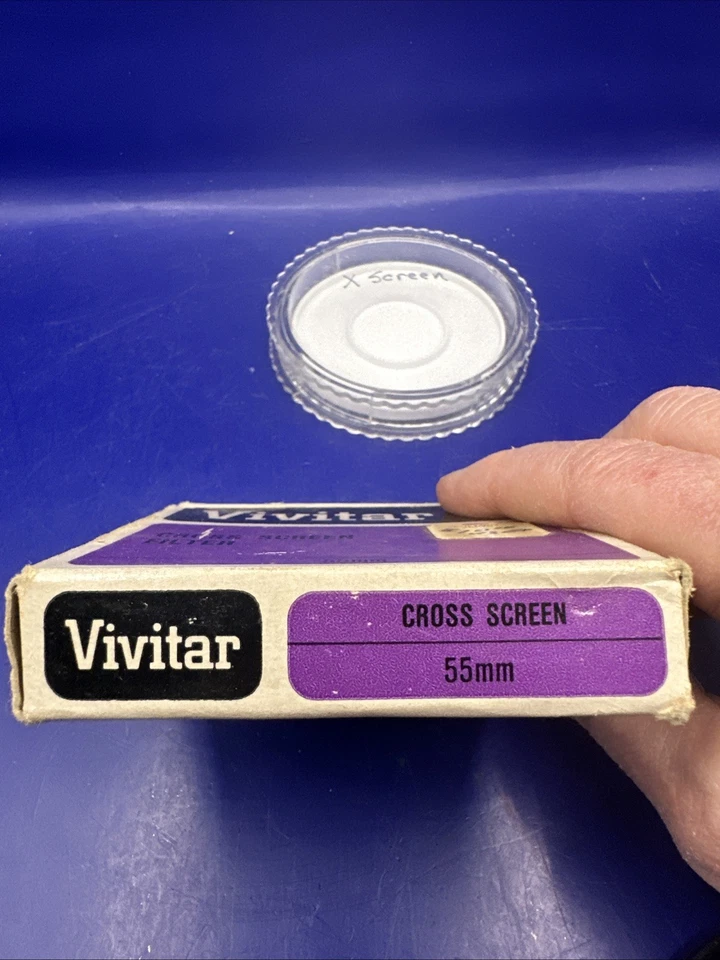 Vintage Vivitar 55mm CS 4x Cross Screen Glass Lens Filter Japan Star Effect - Image 3 of 4