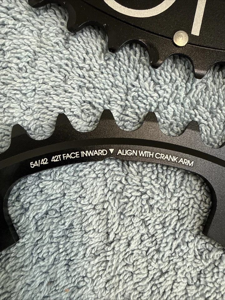 Praxis Chainrings 130 BCD TT 54/42t  - Time Trial and Triathlon - Black - New - Image 4 of 4