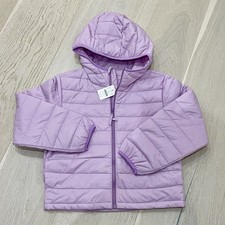 Crewcuts NWT Lightweight Puffer Jacket Kid Size L 10/12 Purple Coat NEW Packable