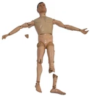 VINTAGE ORIGINAL 1964 DARK HAIR BRASS RIVETS GI JOE ACTION FIGURE - DAMAGED