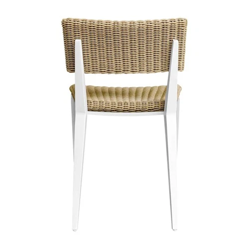 Uttermost 50241 Calbas 20" Aluminum Dinner Chair - White - Picture 2 of 6
