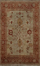 Elegant Peshawar Oriental Rug with Floral Medallion Design Room Size Carpet 8x10
