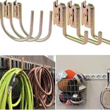 6 Pack E-Track J-Hooks Heavy Duty Storage Hooks, Steel, 400 pounds Weight Capaci