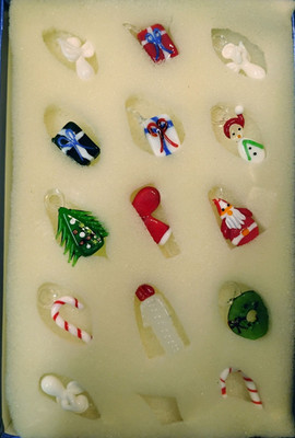 Set of 11 - Vintage Mini Hand Blown Glass Christmas Ornaments
