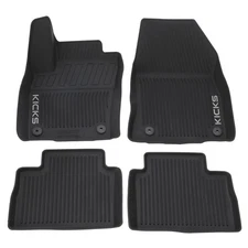NEW OEM 2025-2026 NISSAN KICKS 4 PC ALL WEATHER RUBBER FLOOR MATS DEEP CHANNEL