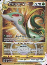 Serperior VSTAR 210/195 Secret Rare Silver Tempest Pokemon Near Mint