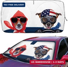 Car Sun Shade for Windshield Cute, Car Front Window Shades Funny Windshield Sun