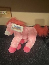 Rare HTF Toys R Us Animal Alley Floppy Pink Pony Horse Soft Plush NWT 16  