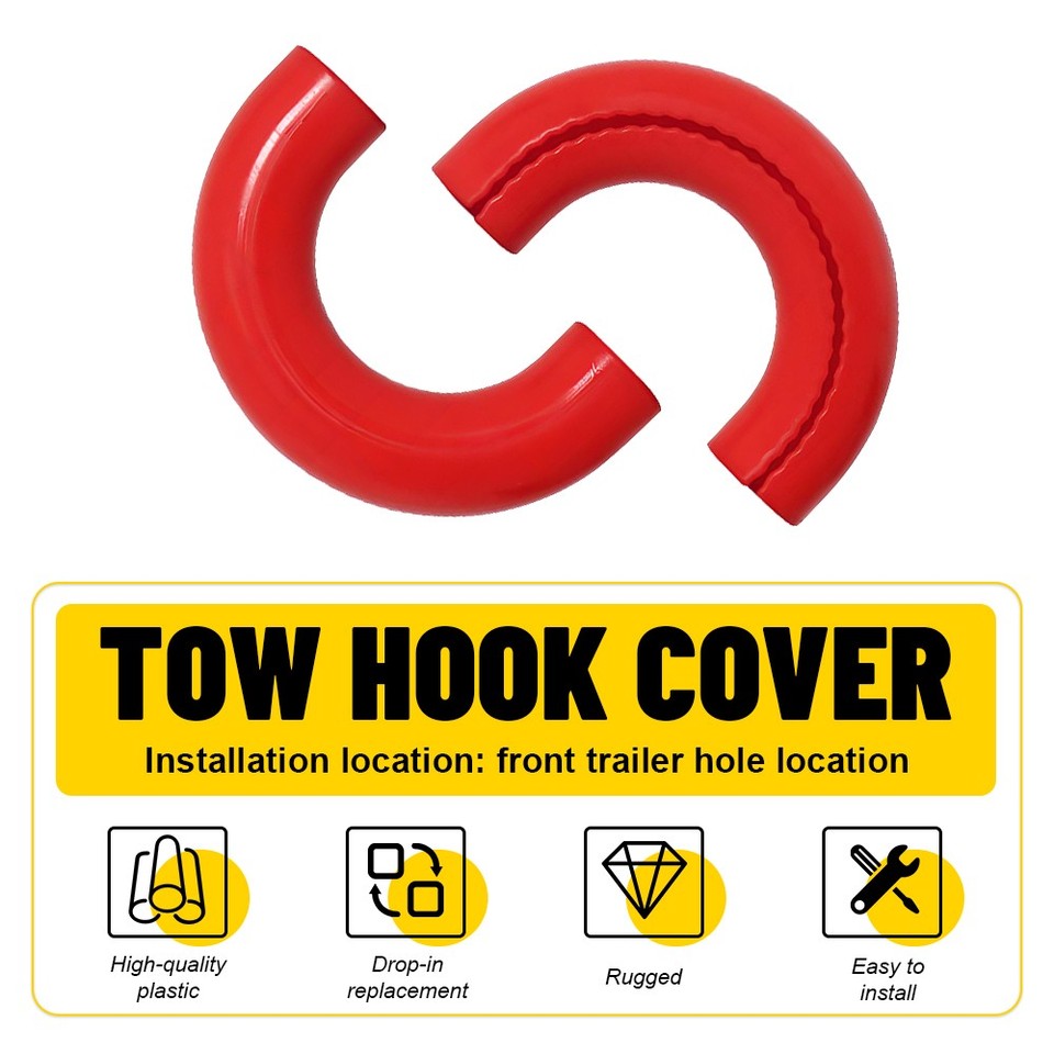 F150 Accessories Tow Hook Covers For F150 2004-2024 & Tundra 2017-2021 - Custom Front Hitch Covers In Blue Blue Tow Hook Covers Easy Install - Foto 12