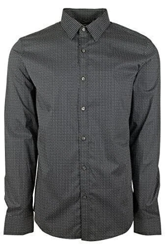 Camisa Michael Kors Para Hombre Calce Ajustado Líneas Geométricas Mangas Largas Foto 4 de 4