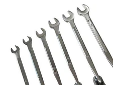 6 pc METRIC Flex Socket & Open Wrench Set 10mm - 19mm Automotive Tools Swivel