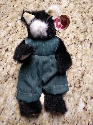 Ty Attic Treasures ''Purrcy'' Plush 8 Inch Cat Stuffed Animal Retired 
