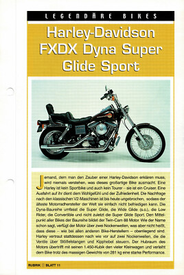 Harley-Davidson FXDX Dyna Super Glide Sport Informationskarte