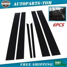 For Honda Accord 2003-2007 Sedan 4DR Black Window Door Pillar Posts Cover Trims