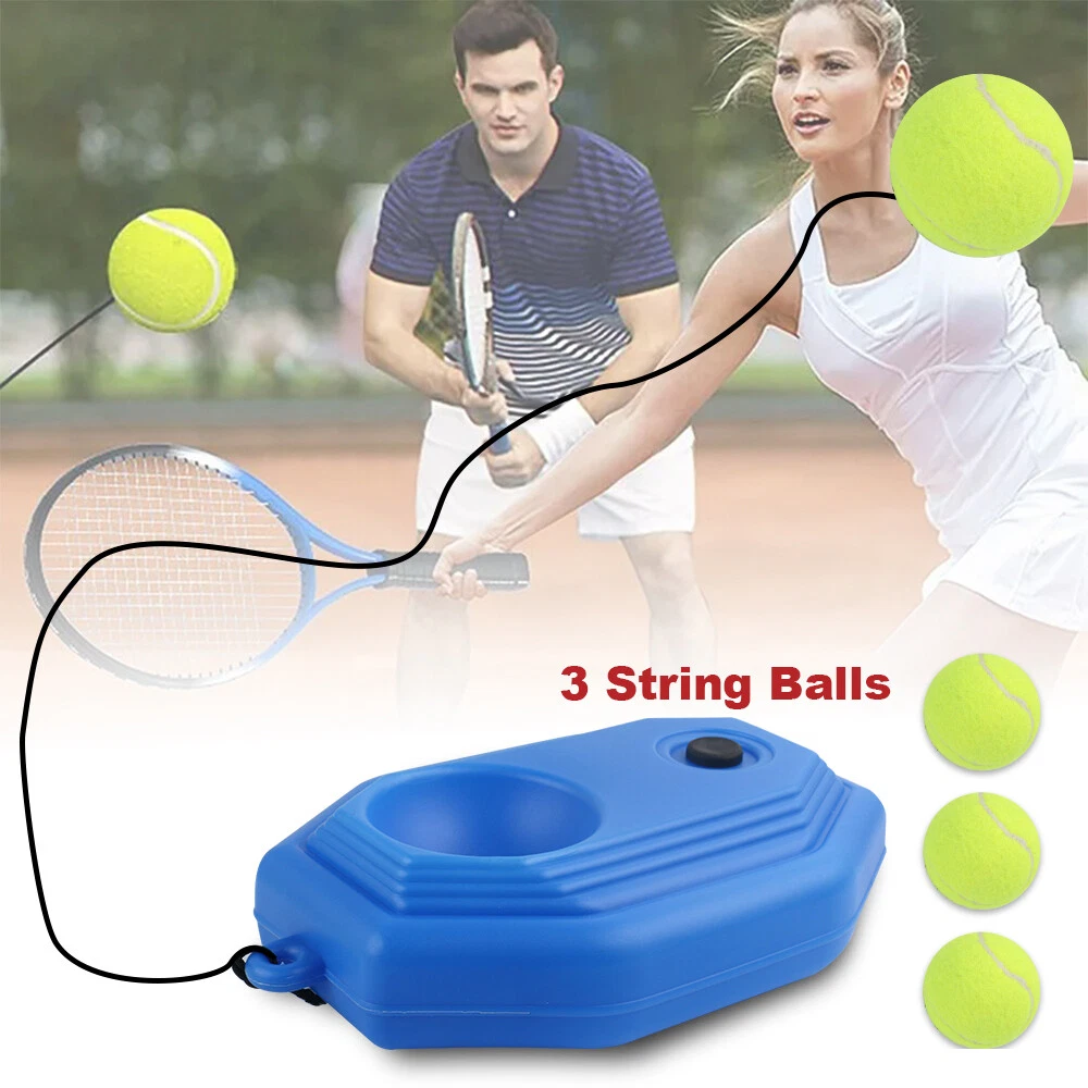 Tennisbal Trainer, draagbare tennisbal Back Base Tennistrainer Trainingshulpmiddel Tennis Baseboard Rebound Training Tool met rubberen elastisch touw
