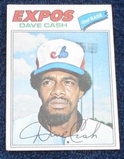 Dave Cash, Expos,  1977 #649 Topps VG COND - GREAT COLLECTIBLE CARD
