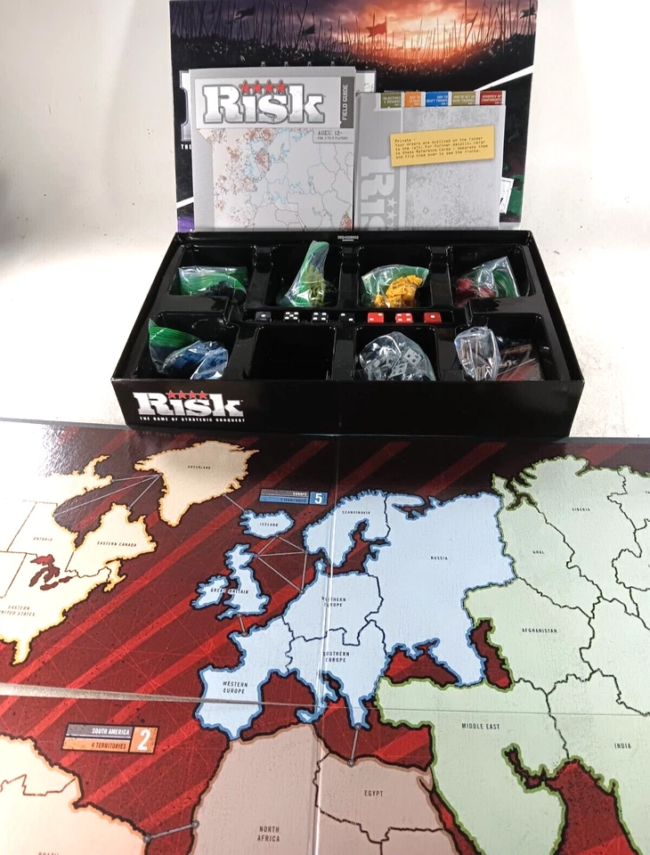 Risk Board Game REVISED EDITION 2008 Faster Gameplay by Parker Brothers - Image 4 of 4
