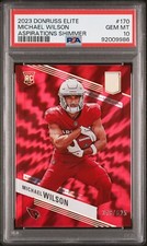 2023 Donruss Elite Michael Wilson Aspirations Shimmer #170 RC ROOKIE PSA 10 GEM
