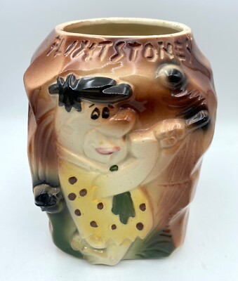 Vintage American Bisque Pottery FRED FLINTSTONE Golf COOKIE JAR - Base Only