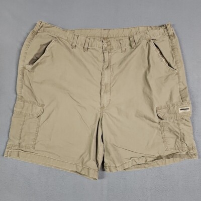 Wrangler Cargo Shorts Mens 48 (Fits 46) Brown Green Relaxed Fit