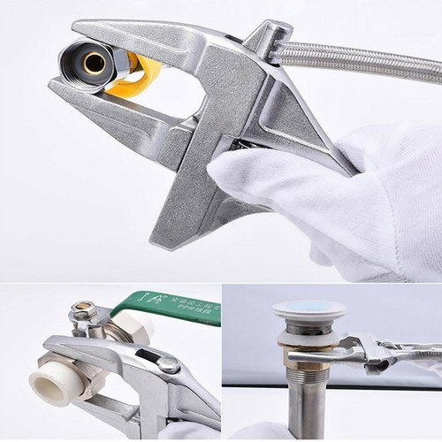 BlueSpot Extra Wide Opening Jaw Adjustable Spanner Wrench 8" 200mm 6mm - 68mm - Picture 6 of 9