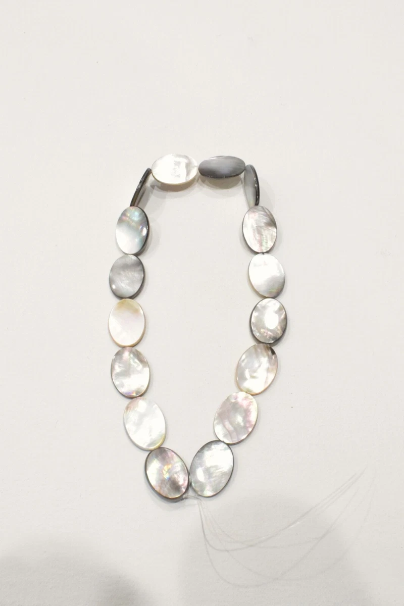 Fil De Perles En Coquille Naturelle Ovales 12x9 Mm - 39 Cm, 32 Unités, Rose