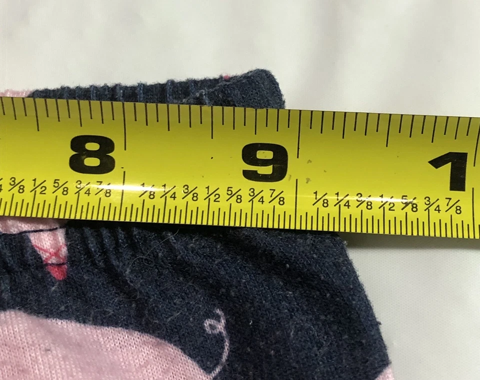 Девочек средний флис пижамы брюки свободного по всему печати свинья гостиной синий розовый - Изображение 3 из 4