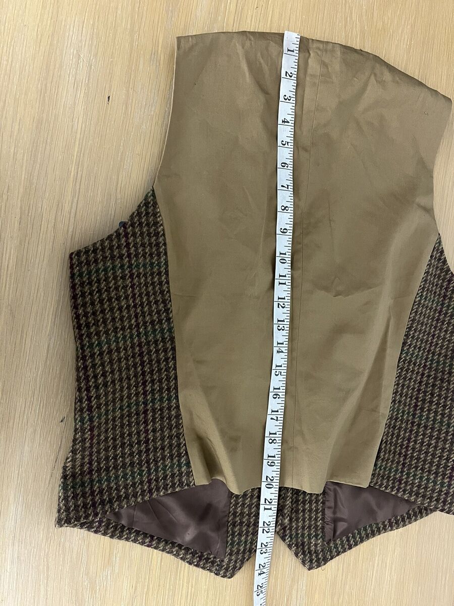 $179 Ralph Lauren 16 Tweed Houndstooth Vest Jacket Brown $179 Ralph Lauren 16 Tweed Houndstooth Vest Jacket Brown