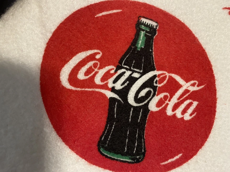 COCA COLA  Branded Top Bed Sheet, Tailgate Throw Blanket - Image 4 of 4