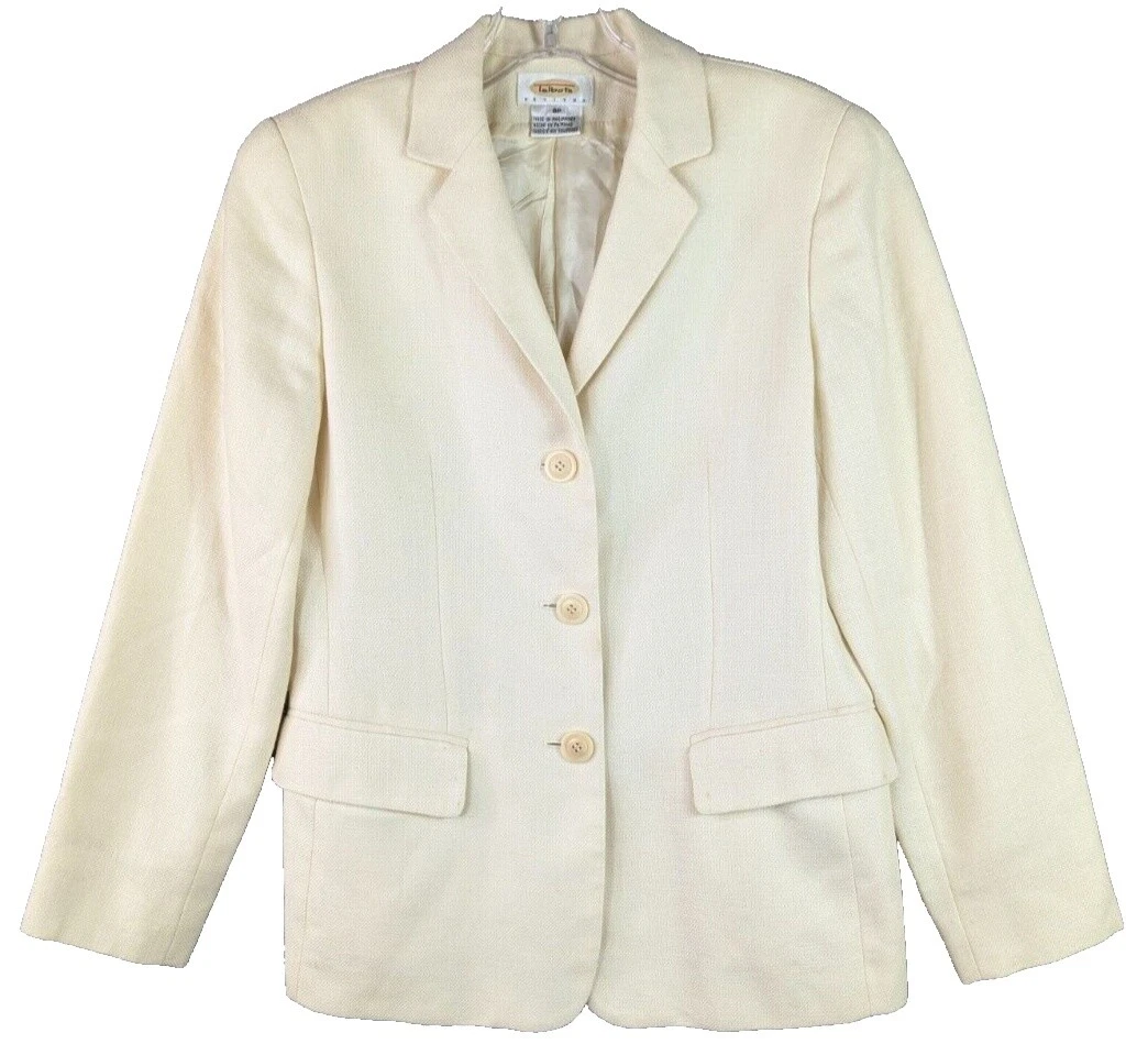Trajes de Mezcla de lino blanco Talbots & Suit Separates para Mujeres