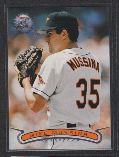 Mike Mussina [Silver] #6 1996 Stadium Club card