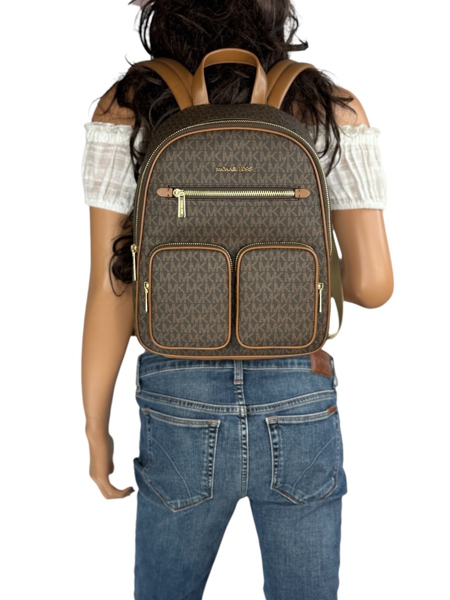 MICHAEL KORS JET SET ITEM MEDIUM POCKET BACKPACK PVC LEATHER | eBay