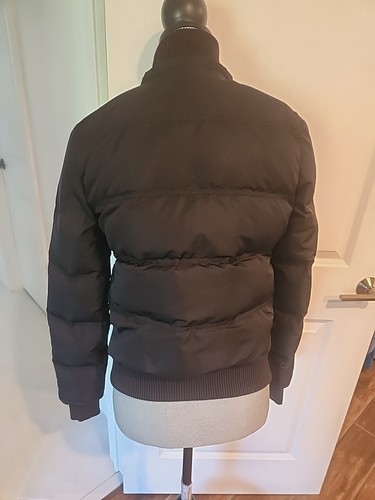 Pink Victoria Secret Puffer Jacket 90% DOWN Womens Sz XS Black Outdoor Black - Picture 6 of 11