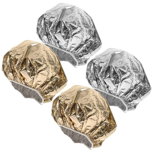 4 Pcs Aluminum Foil Cap Heat Hair for Conditioning Men and Women Deep Dye - Picture 12 of 12