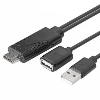 USB Female to HDMI-compatible Male 1080P HDTV TV Digital AV Adapter Cable USA US